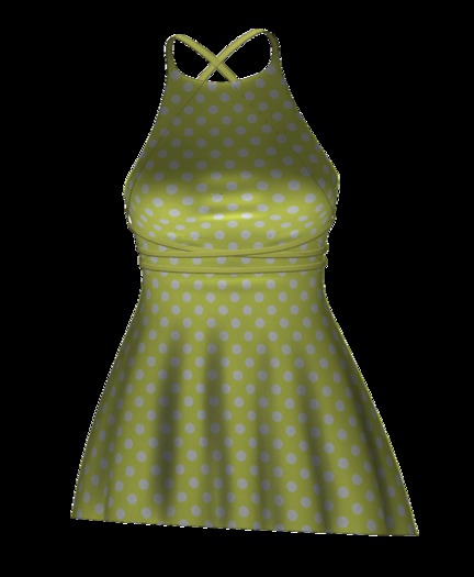 Leviosa Yellow Polka Dot Dress