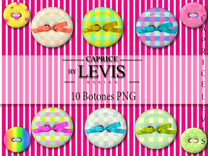 10 Botones PNG by CapriceLevis