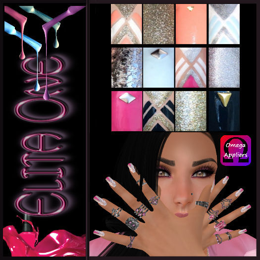 ~EO~  Striped Nails Pack 1 Omega Applier