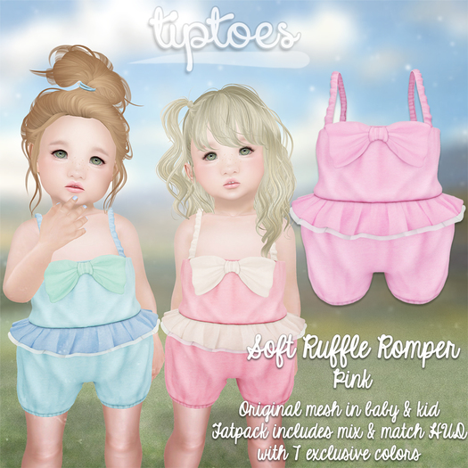 . tiptoes - Soft Ruffle Romper - Pink