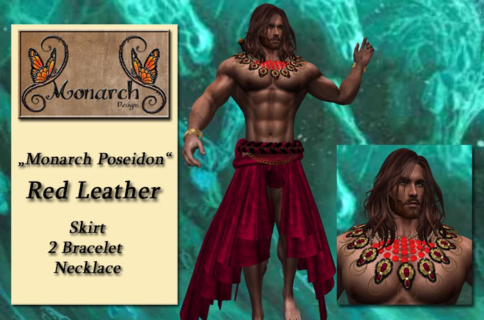 Monarch Poseidon red leather boxed