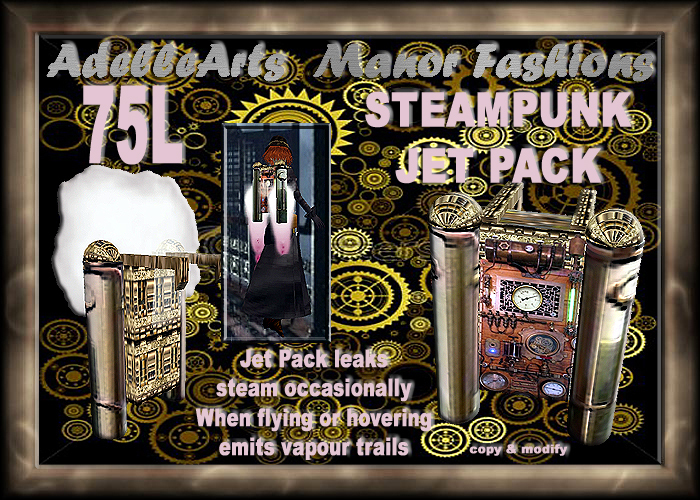 AdelleArts Steampunk Jet Pack