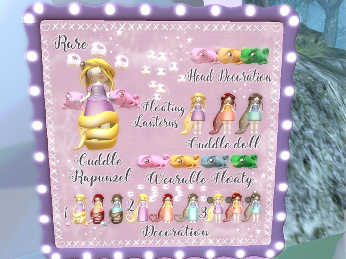 * My Cute Rapunzel * Blue Decoration 3