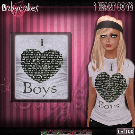 [BC] I Heart Boys Shirt