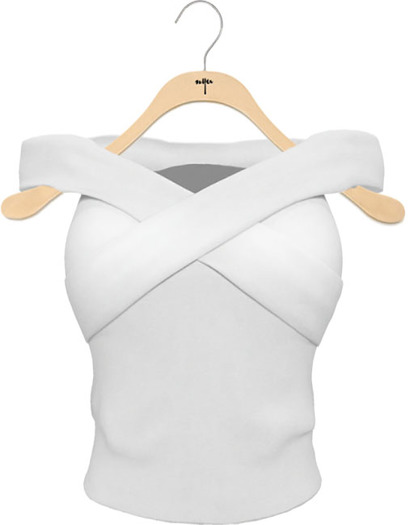 NYU - Crossover Slim Tee, White