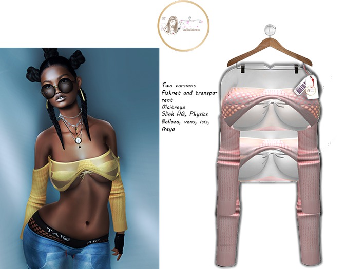 :LFE::Lolo top 2version bra rose