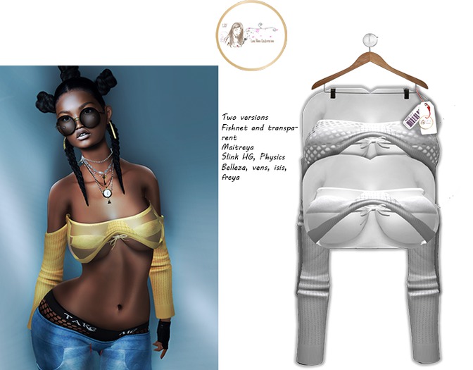 :LFE::Lolo top 2version bra blanc