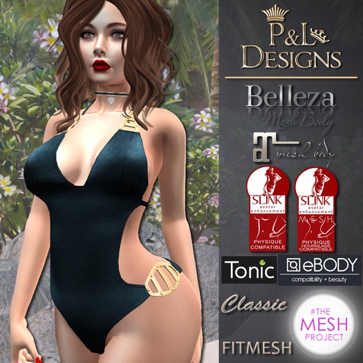 [P&L] - One Piece Swimsuit Dark Teal