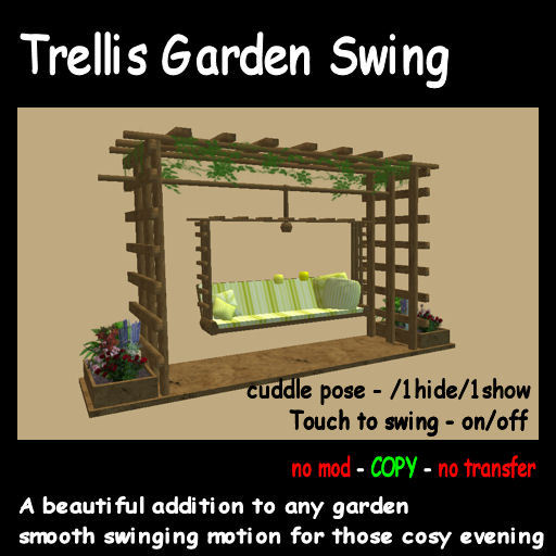 Trellis Garden Swing