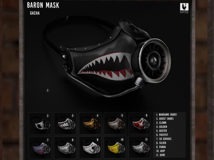 7. :BAMSE: Baron Mask - So Serious