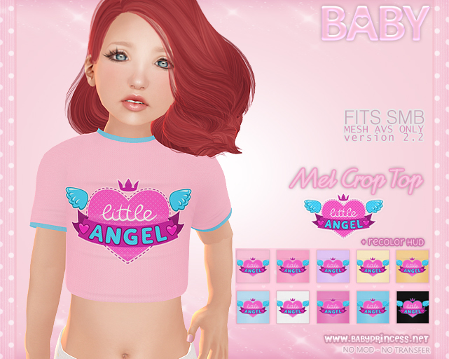 :*BABY*: {SMB} Mel - Crop Top - LITTLE ANGEL