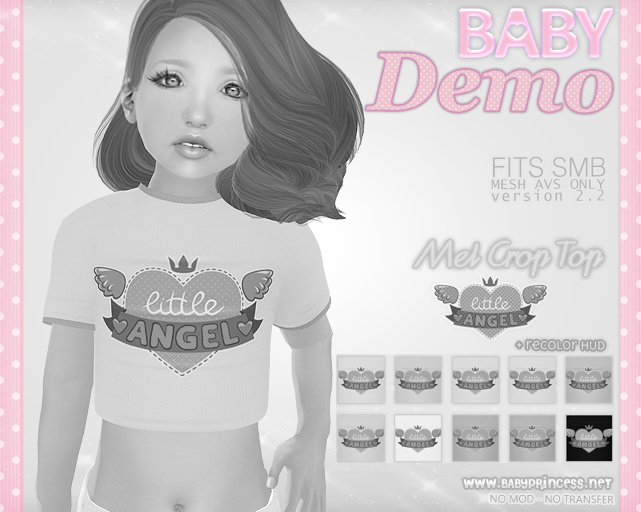 DEMO :*BABY*: {SMB} Mel - Crop Top - LITTLE ANGEL