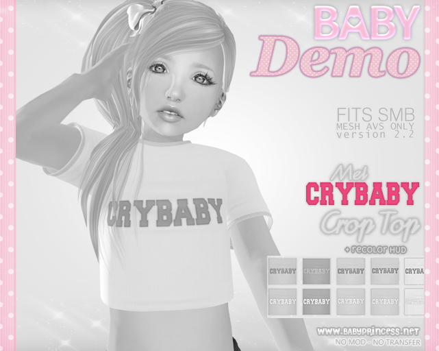 DEMO :*BABY*: {SMB} Mel - Crop Top - CRYBABY