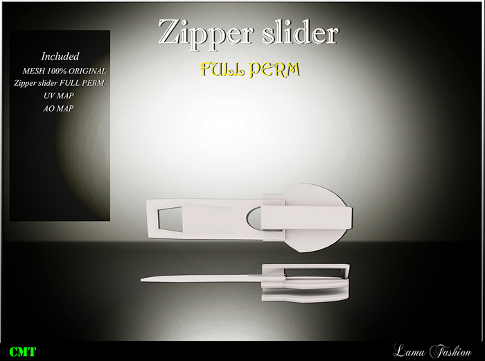 -Lamu Fashion-Mesh Zipper slider Full Perm