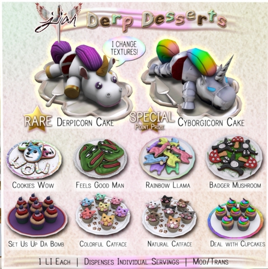 Jian Derp Desserts :: Catface Cupcakes (Natural) (BOX)
