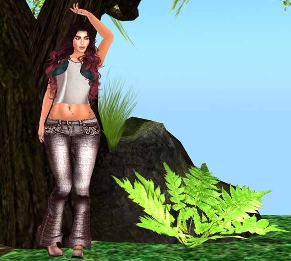 Allusions:GypsyQueen:Jeans:Rosewood