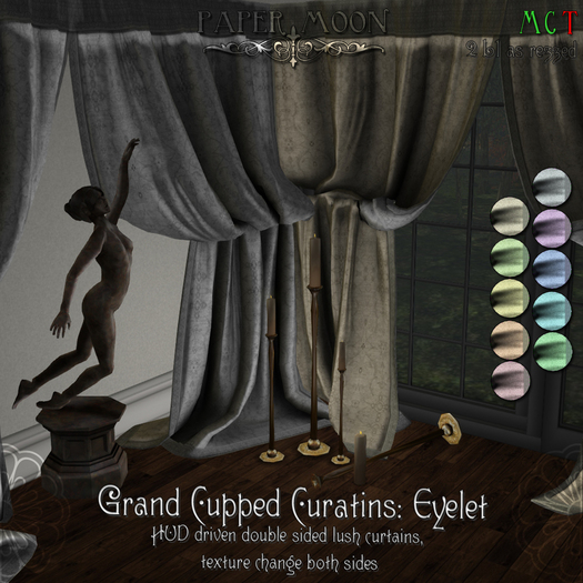 *pm* Grand Cupped Curtains: Eyelet Collector