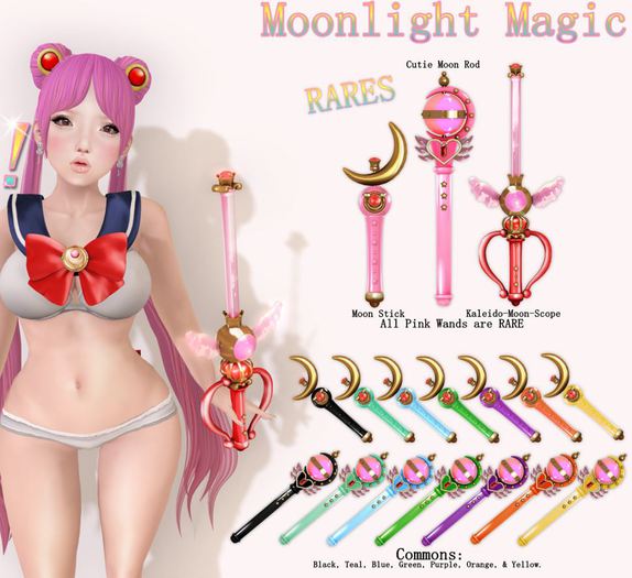 .tsg Moonlight Magic- Moon Stick Yellow