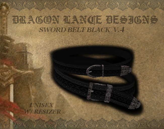 DLD *Sword Belt Black v.4*