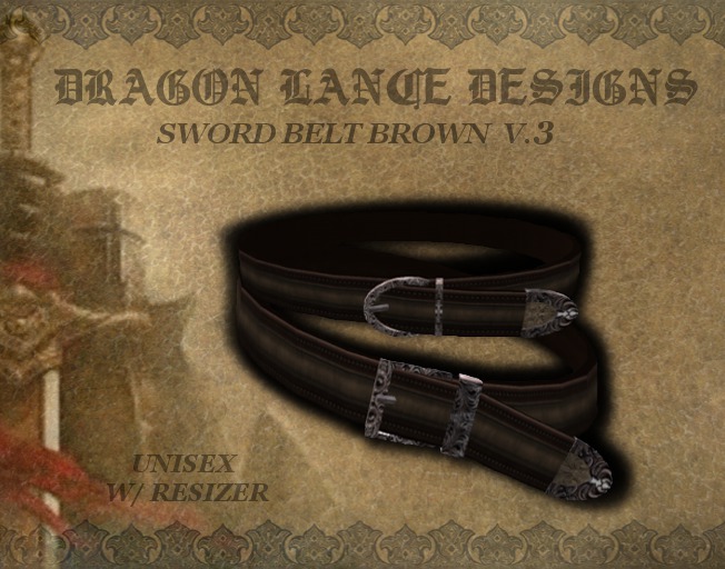 DLD *Sword Belt Brown v.3*
