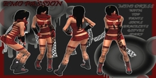 KL EMO PASSION- CASUAL-VAMPIRE- PARTY- SEXY OUTFIT- WOMEN`S CASUAL- GOTHIC CLOTHES-