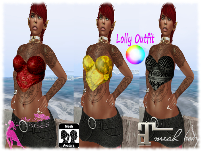 ^^D.T.P^^- Lolly Outfit (Texture Change Top and heels)