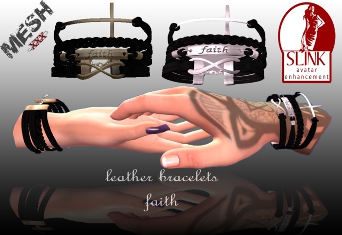  xbody leather bracelets Faith 