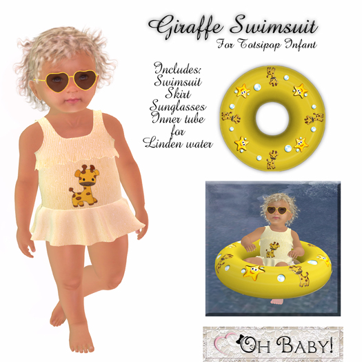 Oh Baby!  Giraffe Swimsuit