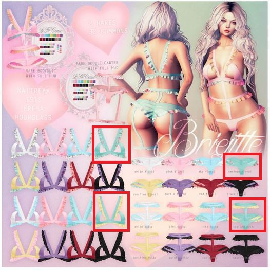 {Le fil casse } Brigitte Seafoam Complete set