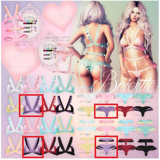 {Le fil casse } Brigitte Purple Complete set