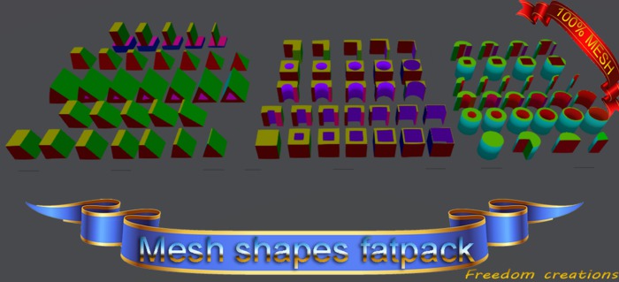 Mesh shapes fat pack(BOX)-Freedom creations