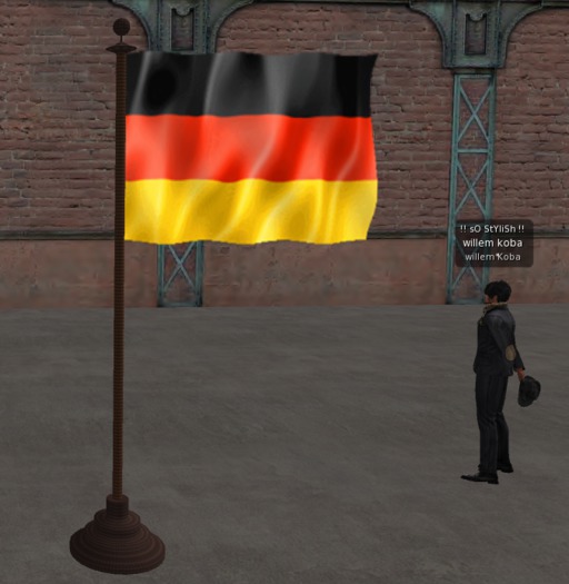 flag german  mesh 4 prim
