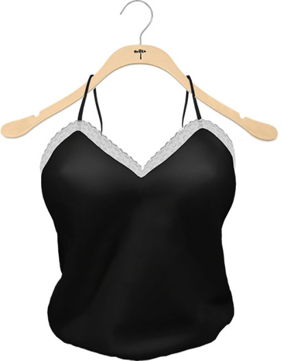 NYU - Laced Trim Top, Black