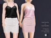 Lace top skirt ad