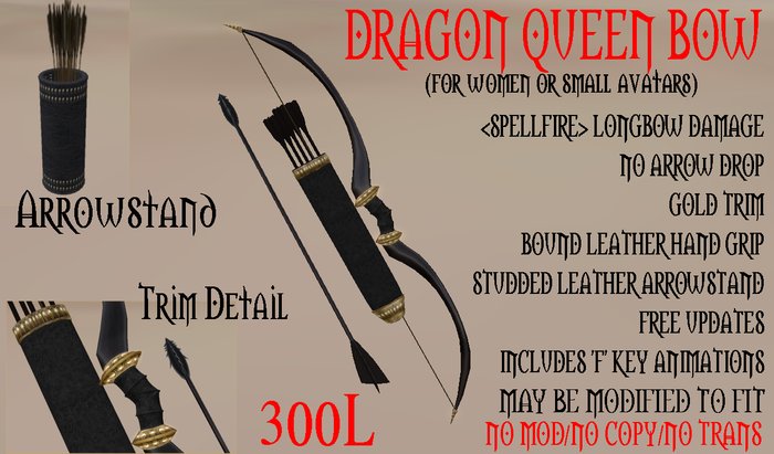 DRAGON QUEEN BOW (boxed)