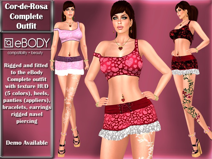 Abar eBody - Cor-de-Rosa Complete outfit DEMO