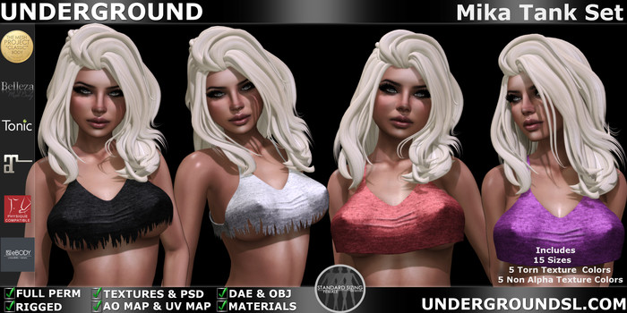 [UG MESH] Mika Tank Set 