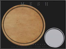 T-3D Creations [ Round Tray ] Micro and Regular MESH - Full Perm