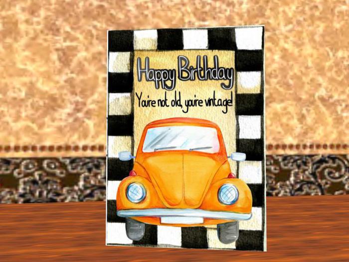 MagDilly, Vintage Birthday Card