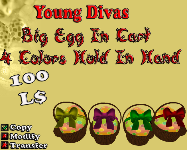 ~A~Big Egg In Cart Hold In Hand