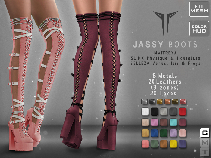 **RE** Jassy Boots - Maitreya, SLink, Belleza