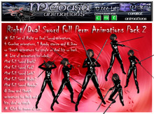 ~ Medusa weapons ~ Full RightDual Sword Anim Pack 2 (Boxed)