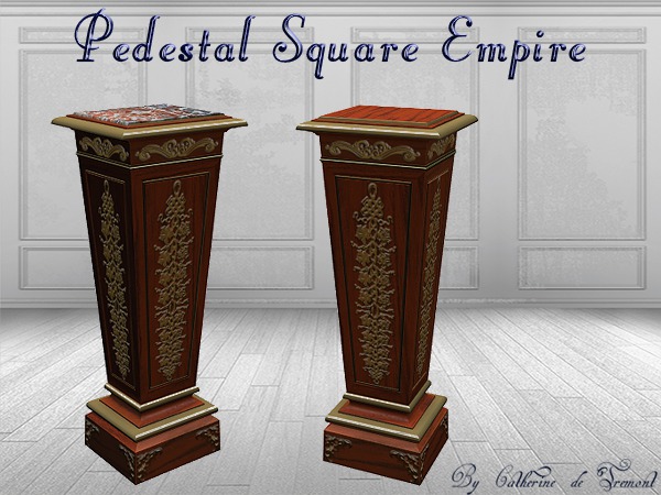 "CdT" Pedestal Square Empire