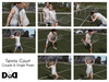 Tennis court poses