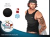 Angel deluxe black tank top bodymesh