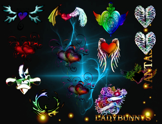**How About That....Texture!**Colors of Scared Heart Tattoos{Full perm Applique textures}