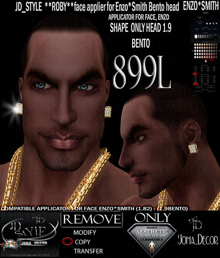 JD_STYLE **ROBY**FACE APPLIER FOR ENZO*SMITH BENTO HEAD BOX