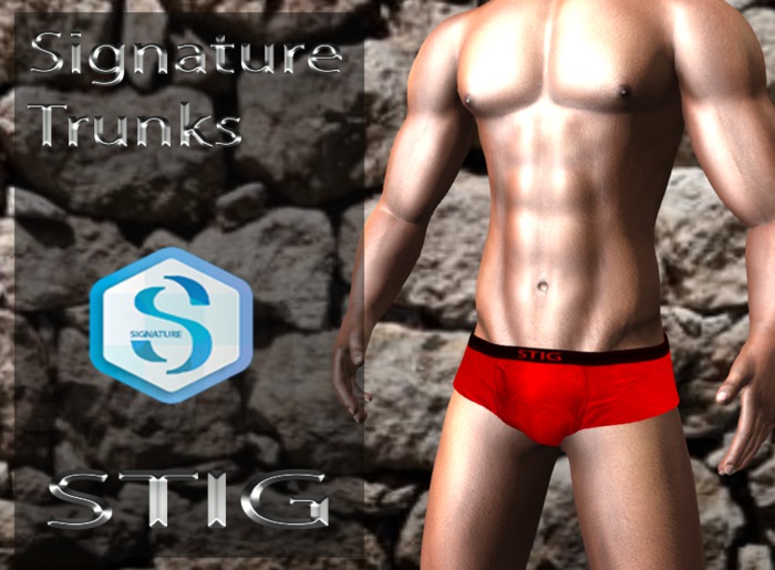 Signature Trunks red