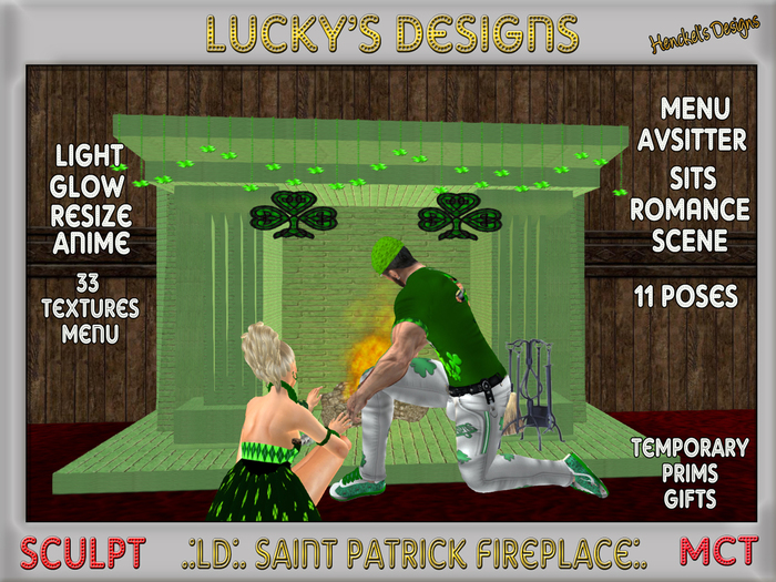 .:LD:. Saint Patrick Fireplace:.