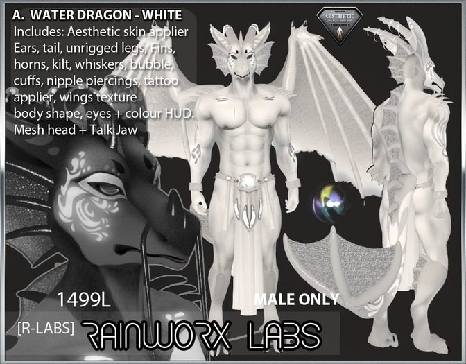 [RL] AESTHETIC - Water Dragon - White